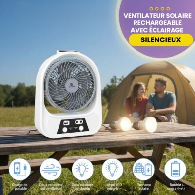 Ventilateur solaire avec éclairage YL1321