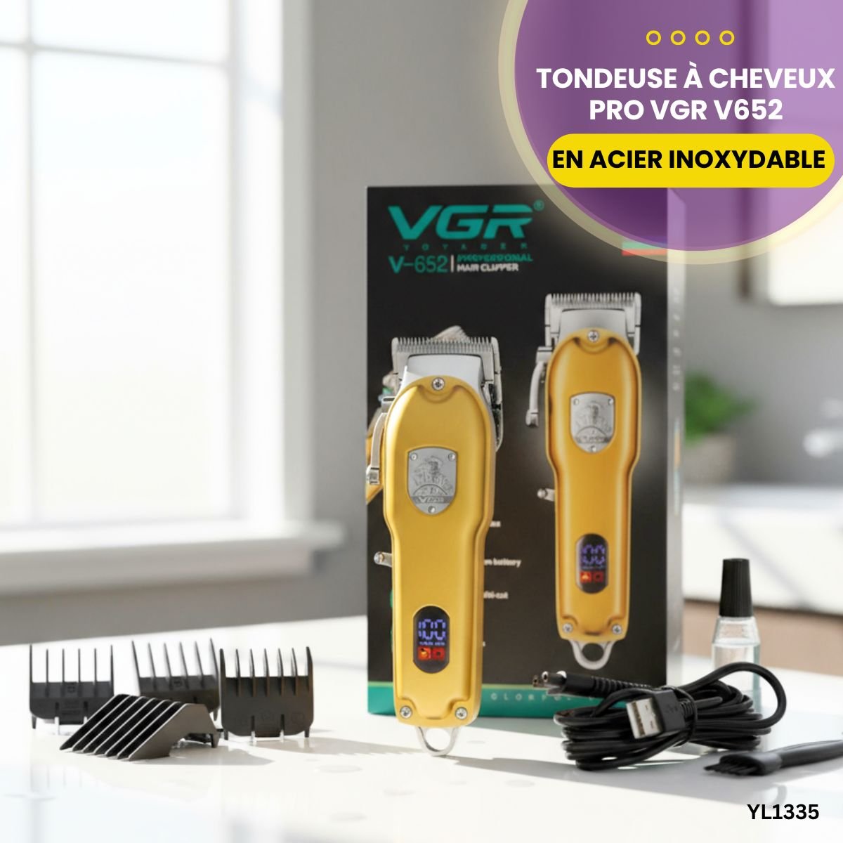 Tondeuse à Cheveux Pro VGR V652 YL1335 – Image 2