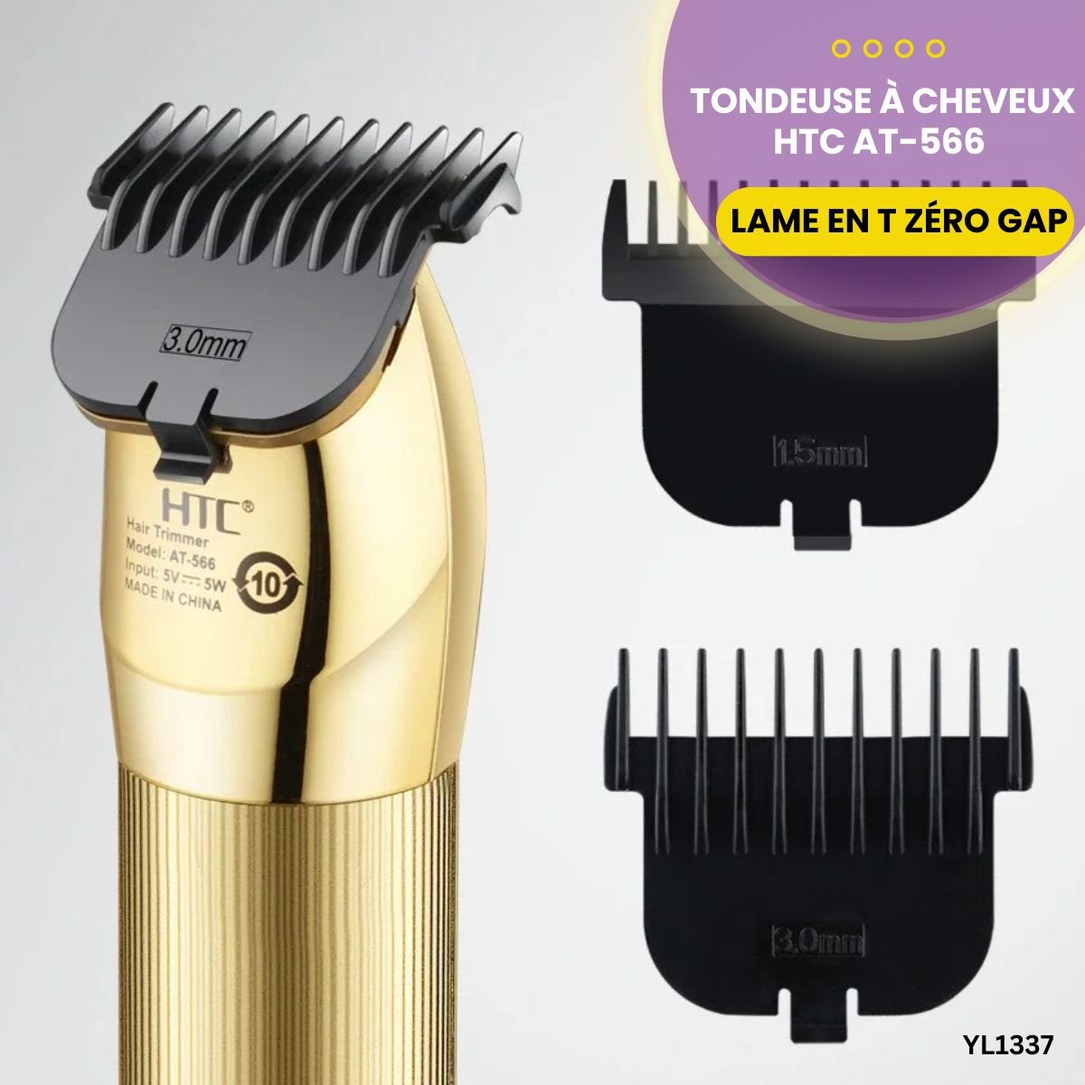 Tondeuse à Cheveux HTC AT-566 YL1337 – Image 3