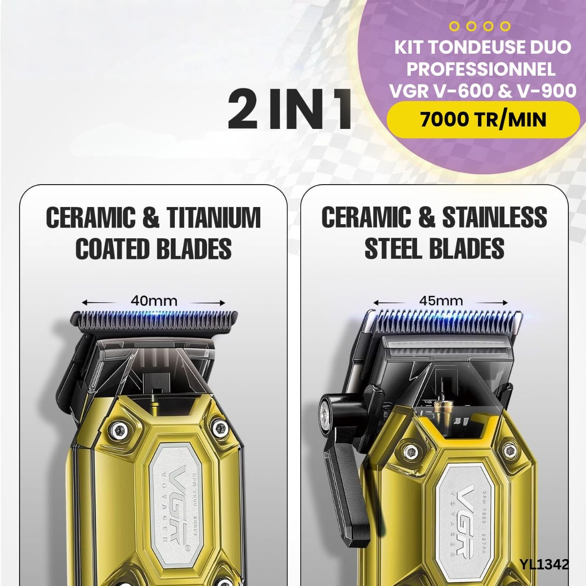 Kit Tondeuse Duo Pro VGR V-600&V-900 YL1341 – Image 3