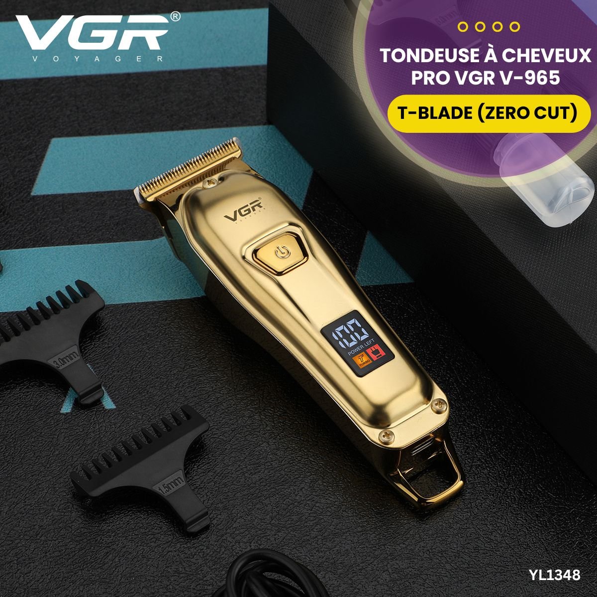 Tondeuse à Cheveux Pro VGR V-965 YL1348 – Image 2