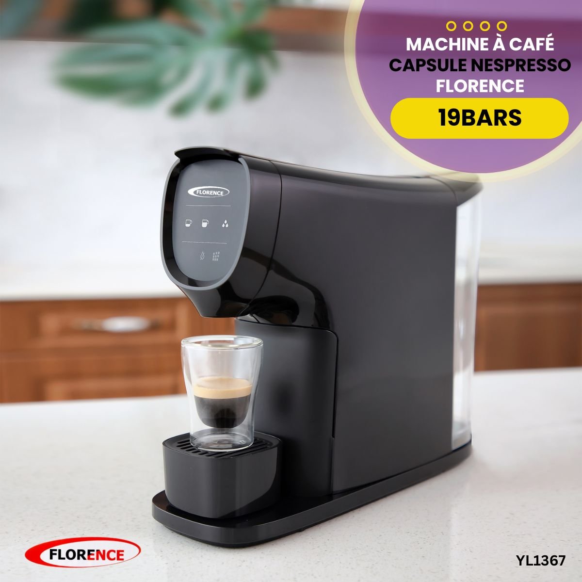 Machine à Café Capsule Florence YL1367 – Image 4