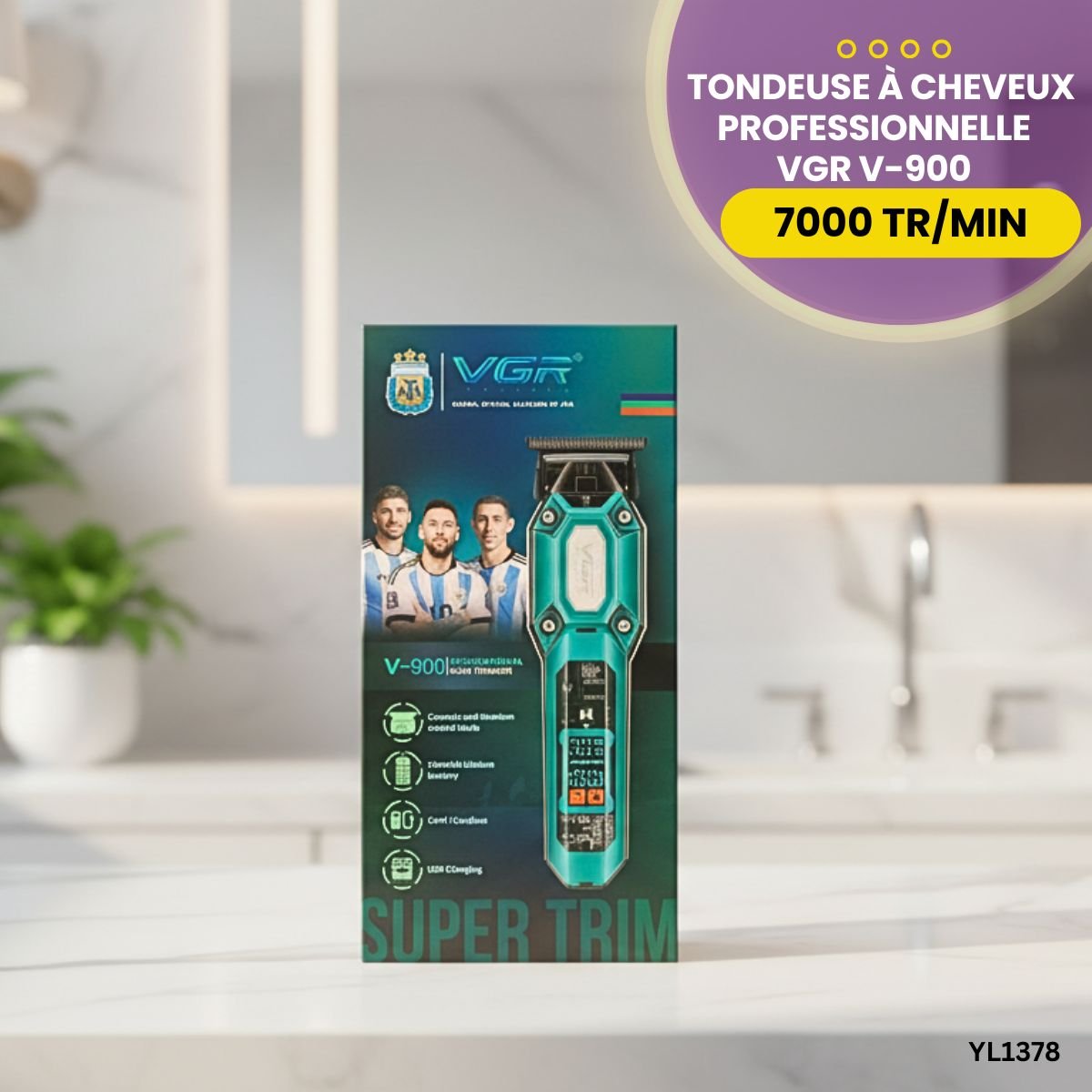 Tondeuse à Cheveux Pro VGR V-900 YL1378 – Image 4