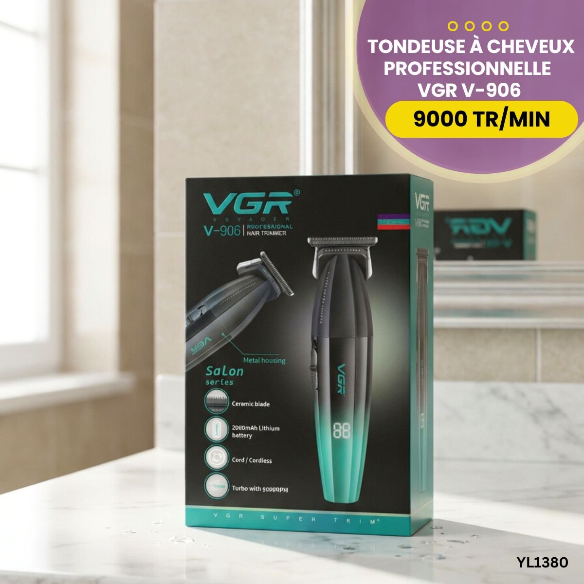 Tondeuse à Cheveux Pro VGR V-906 YL1380