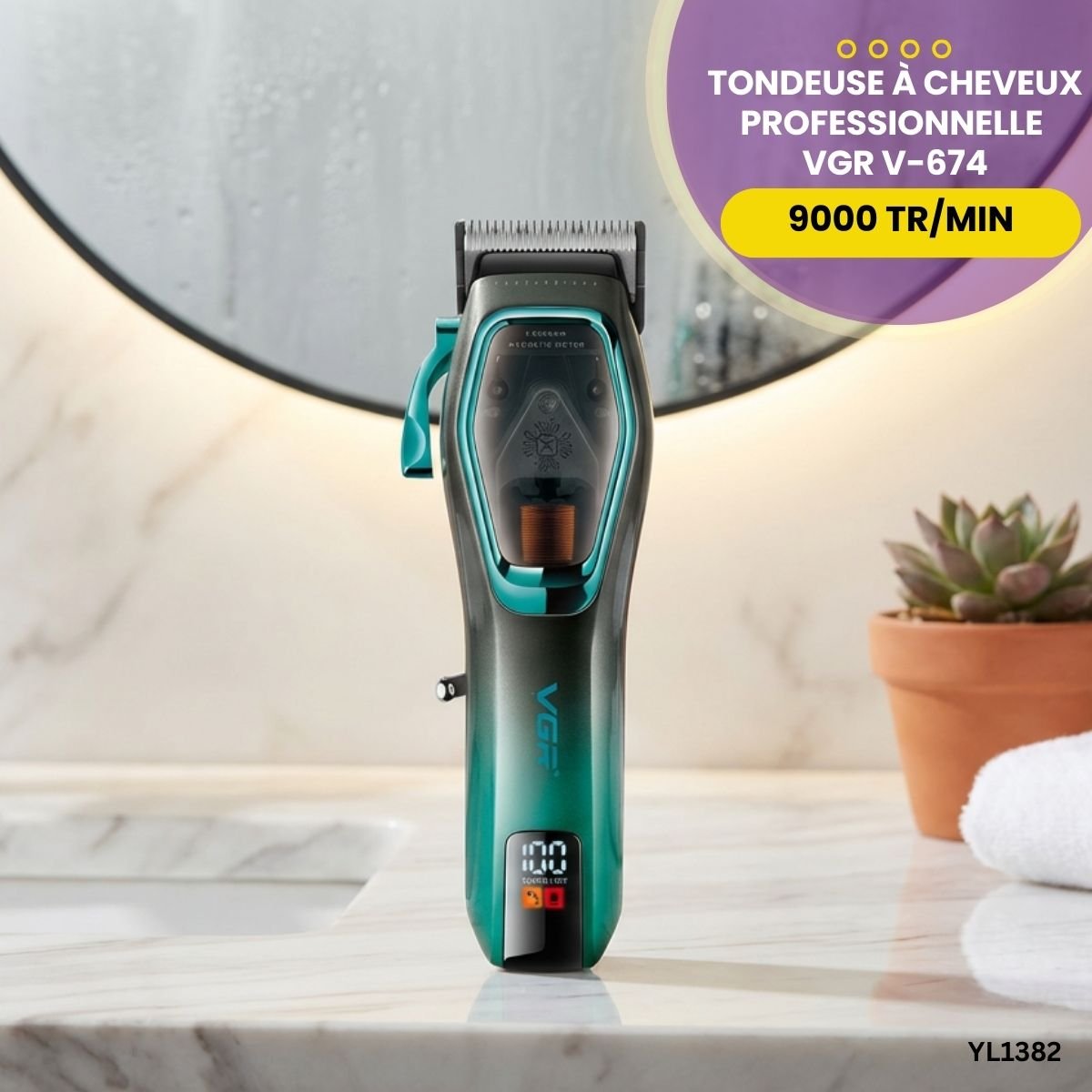Tondeuse à Cheveux Pro VGR V-674 YL1382 – Image 2