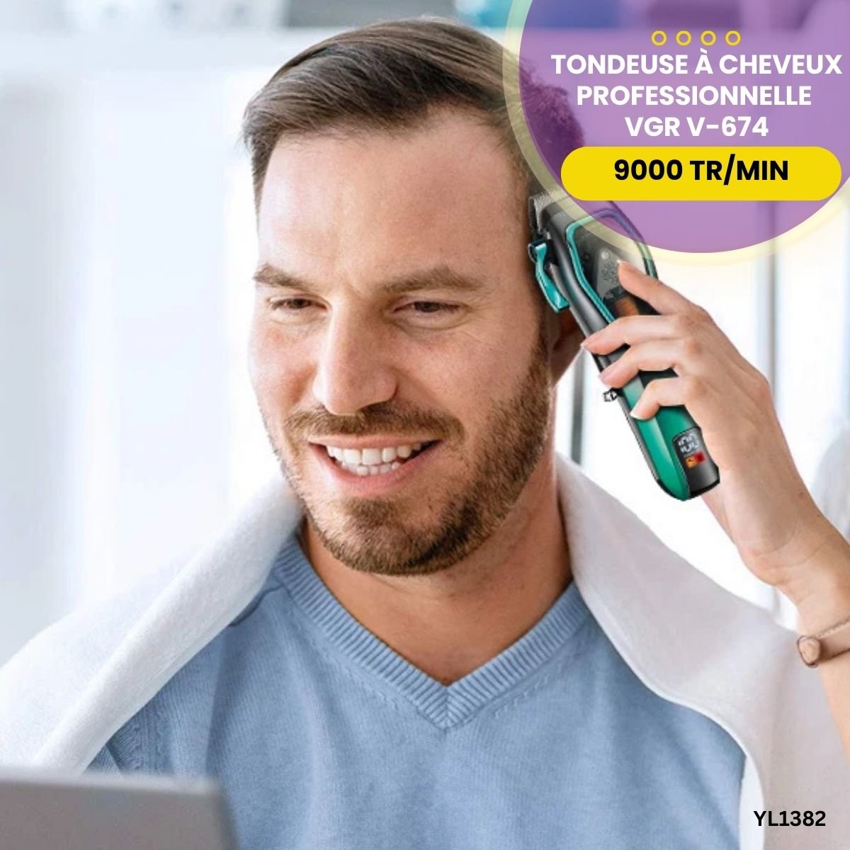 Tondeuse à Cheveux Pro VGR V-674 YL1382 – Image 3