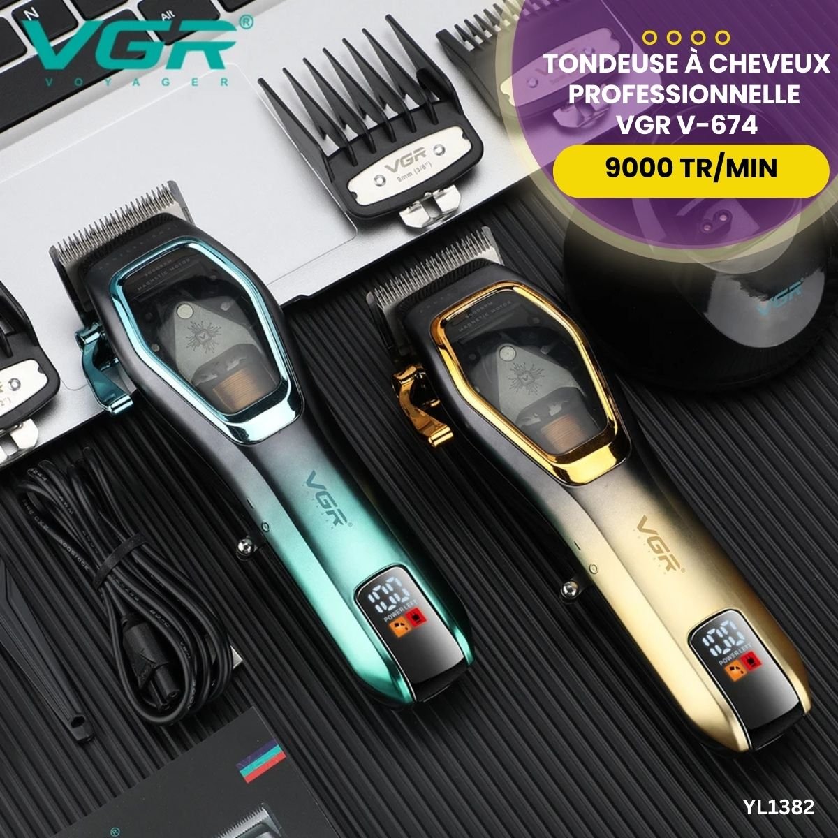 Tondeuse à Cheveux Pro VGR V-674 YL1382 – Image 4