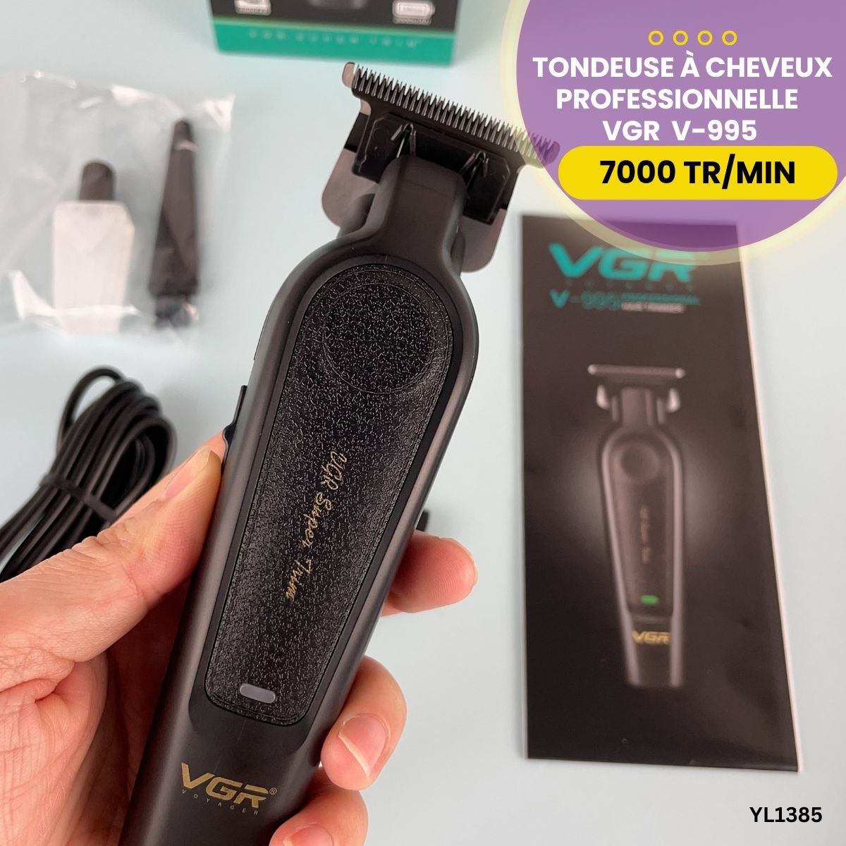 Tondeuse à Cheveux Pro VGR V-995 YL1385 – Image 4