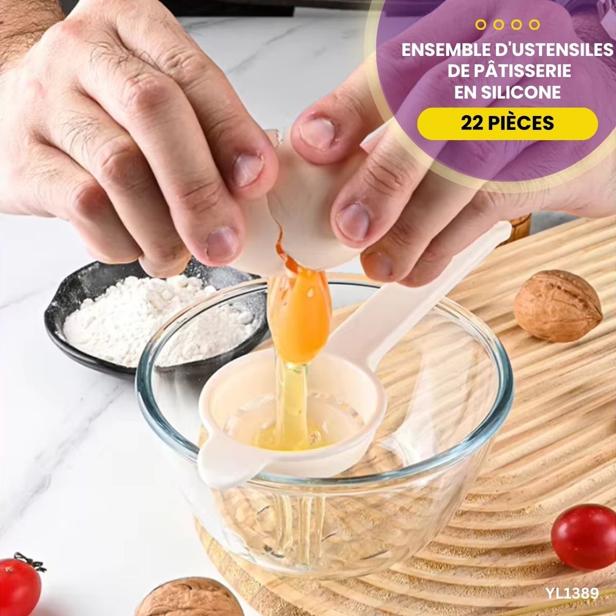 Kit Pâtisserie Silicone 22 Pièces YL1389 – Image 6