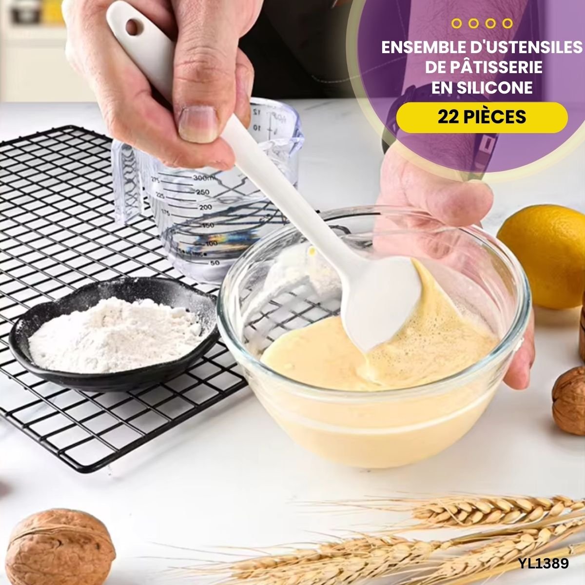Kit Pâtisserie Silicone 22 Pièces YL1389 – Image 7
