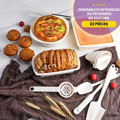 Kit Pâtisserie Silicone 22 Pièces YL1389