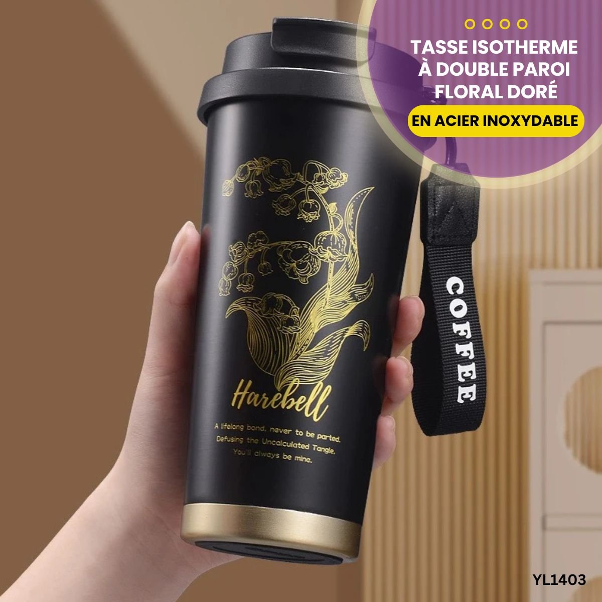 Tasse isotherme à double paroi YL1403 – Image 2