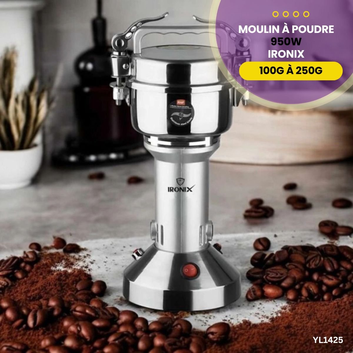 Moulin à Poudre 100-250gr IRONIX YL1425 – Image 4