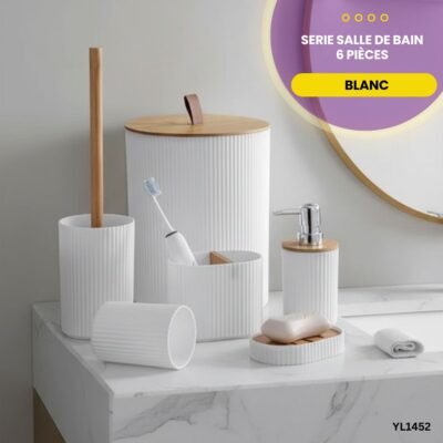 Serie salle de bain 6 Pièces - Blanc YL1452