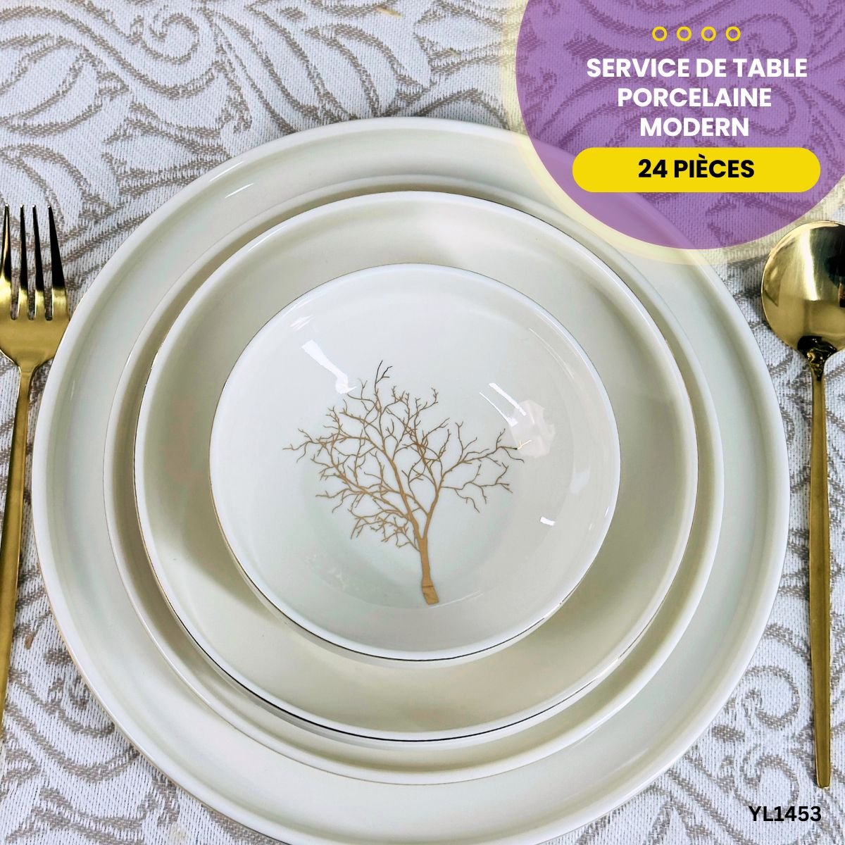 Service de Table Modern 24 Pièces YL1453 – Image 5