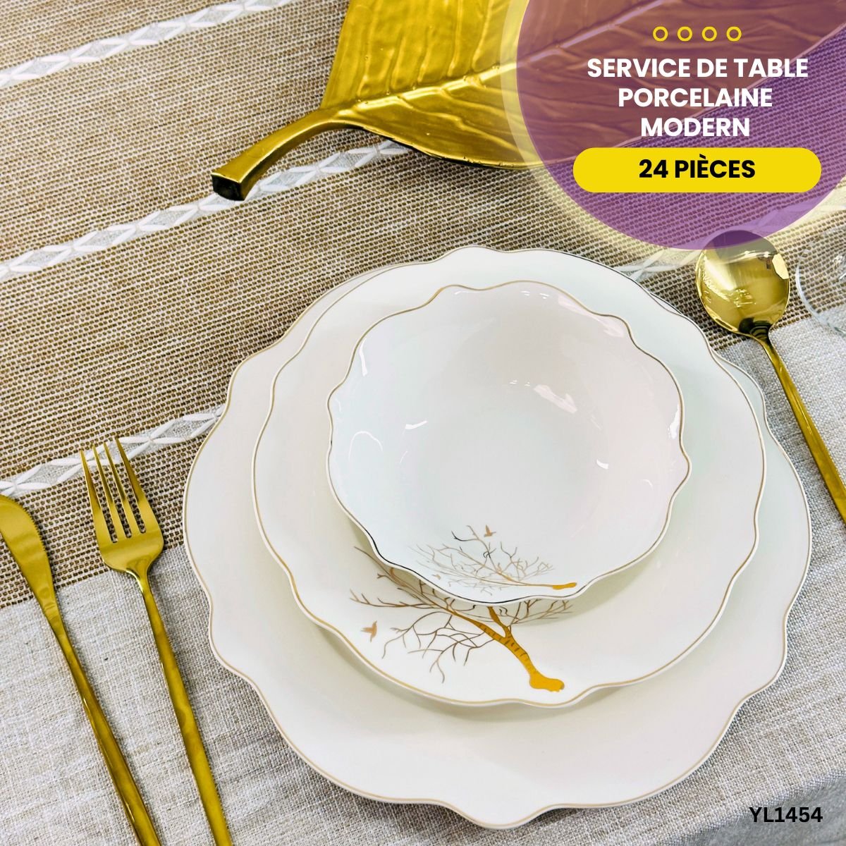 Service de Table Modern 24 Pièces YL1454 – Image 4