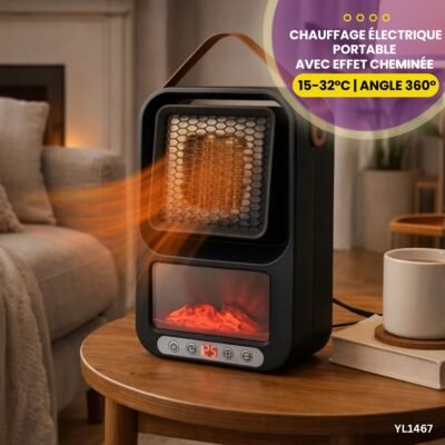 Chauffage Portable Effet Cheminée YL1467
