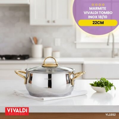 Marmite Vivaldi Tombo Inox 22cm YL1552