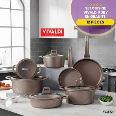 Set Cuisine Vivaldi Ruby En Granite YL1572