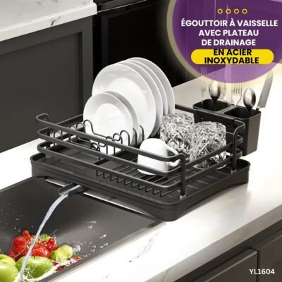 Égouttoir à vaisselle avec plateau YL1604
