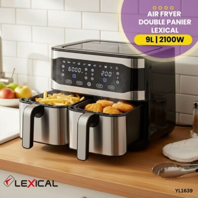 Air Fryer Double Panier Lexical 9L YL1639