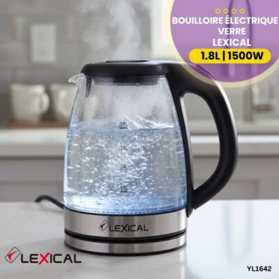 Bouilloire Électrique Verre Lexical YL1642