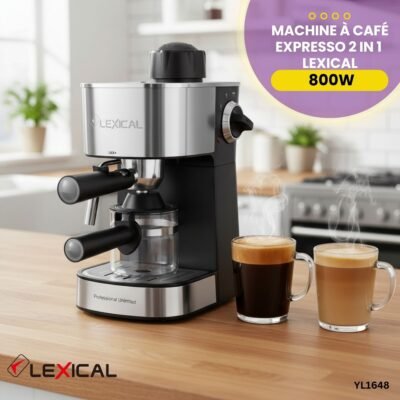 Machine à Café 2EN1 Expresso Lexical YL1648