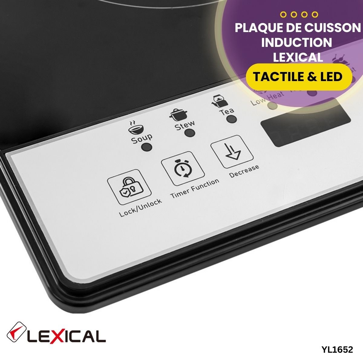 Plaque de Cuisson Induction Lexical YL1652 – Image 3