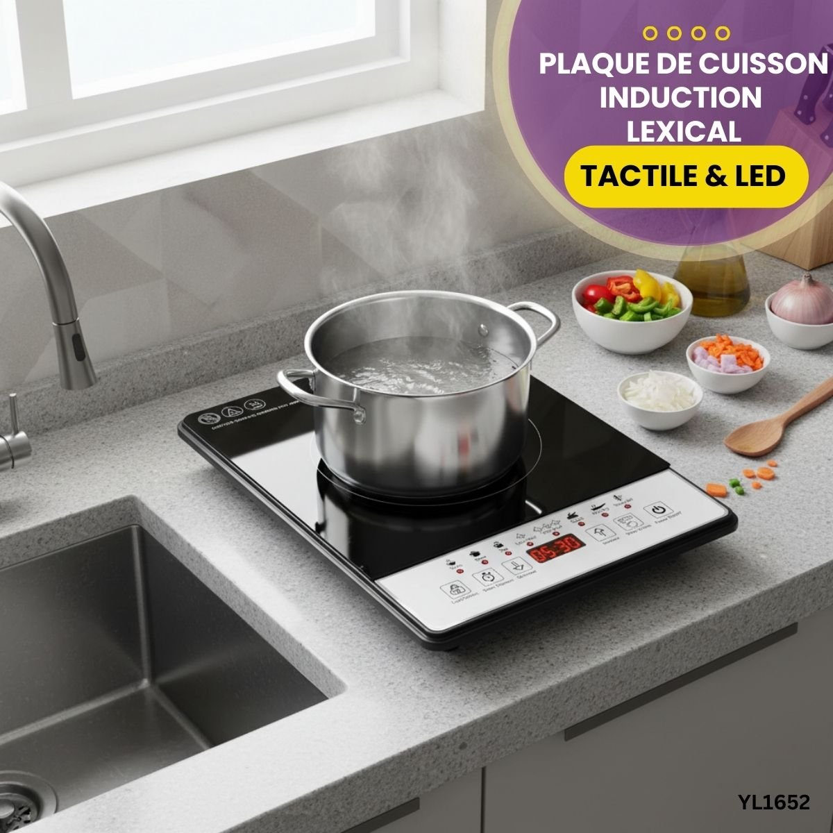 Plaque de Cuisson Induction Lexical YL1652 – Image 2