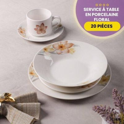 Service à Table 20 Pcs en Porcelaine YL1671