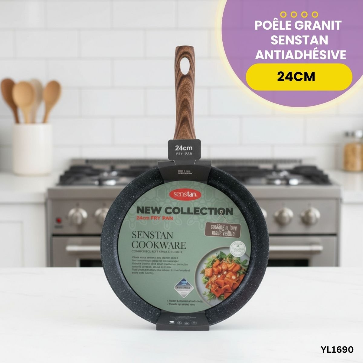 Poêle Granit Senstan 24cm YL1690