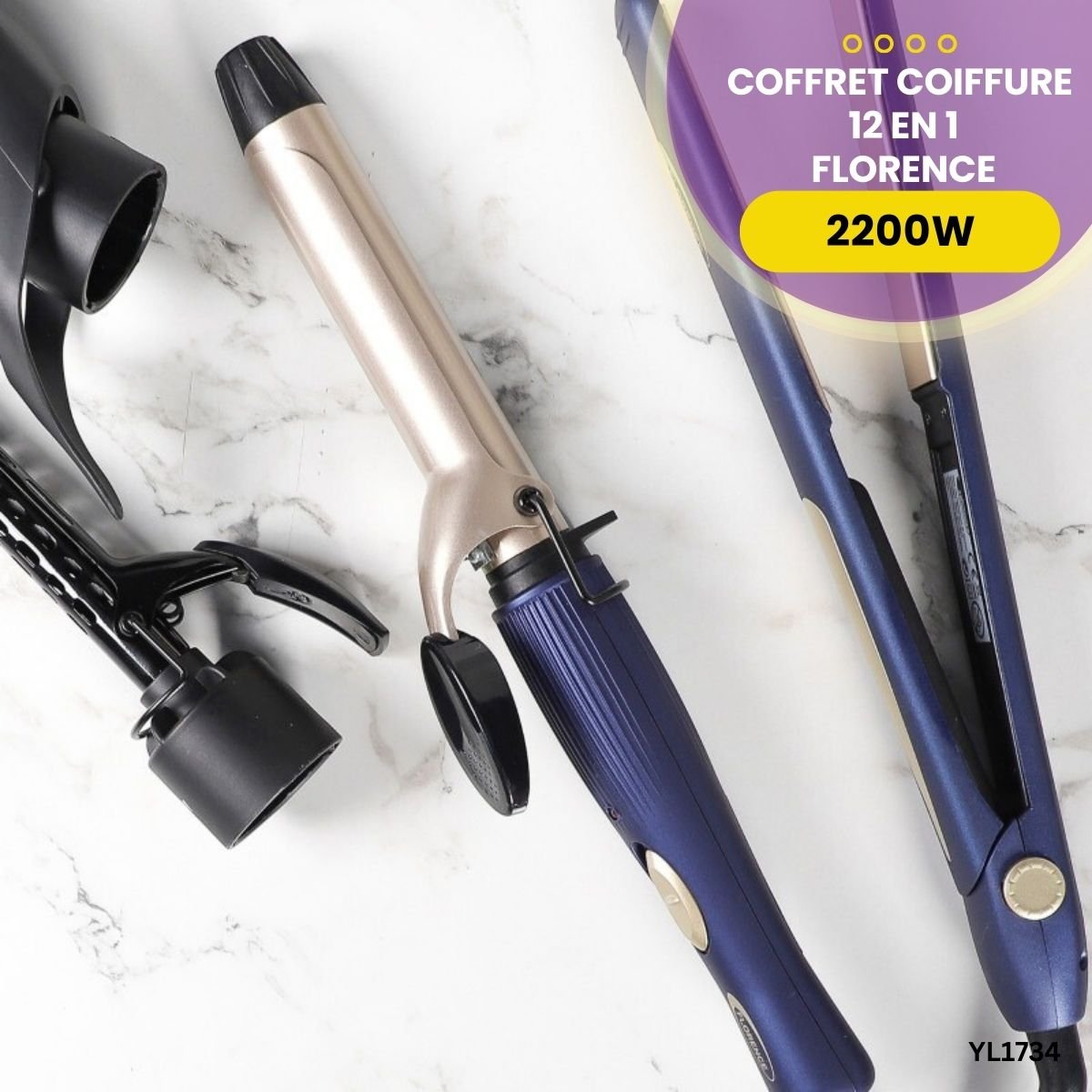 Coffret Coiffure 12 en 1 Florence YL1734 – Image 3