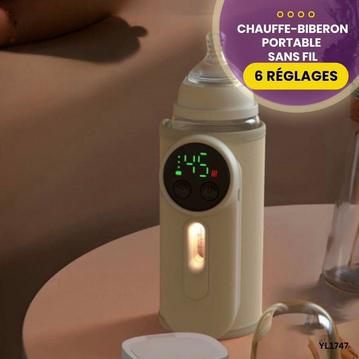 Chauffe-Biberon Portable Sans Fil YL1747 – Image 4