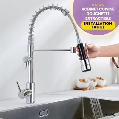 Robinet Cuisine Douchette Extractible YL1761