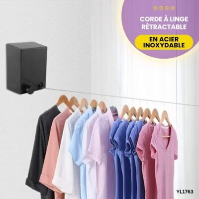 Corde à Linge Rétractable Inoxydable YL1763