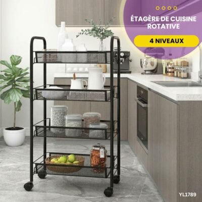 Étagère Rotative à 4 Niveaux YL1789