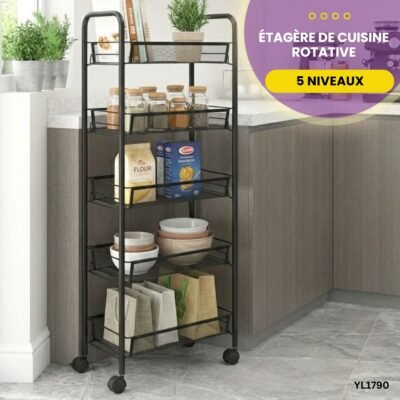 Étagère Rotative à 5 Niveaux YL1790