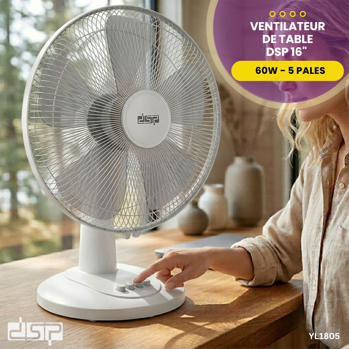 Ventilateur de Table DSP 16" YL1805