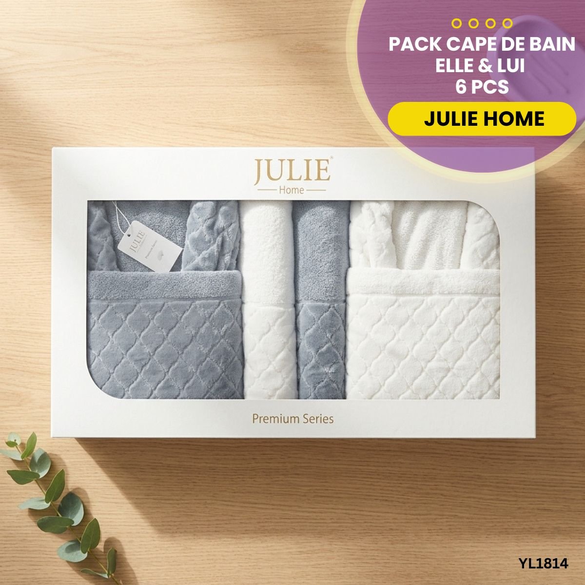 Pack Cape de Bain 6 Pcs Julie YL1814 – Image 5