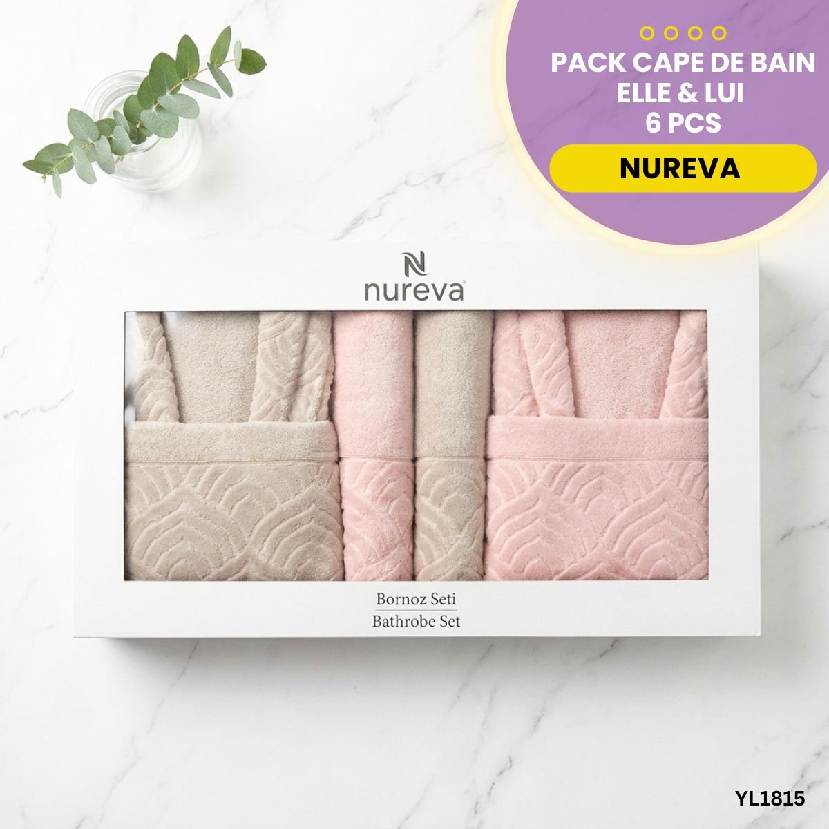 Pack Cape de Bain 6 Pcs Nureva YL1815 – Image 2