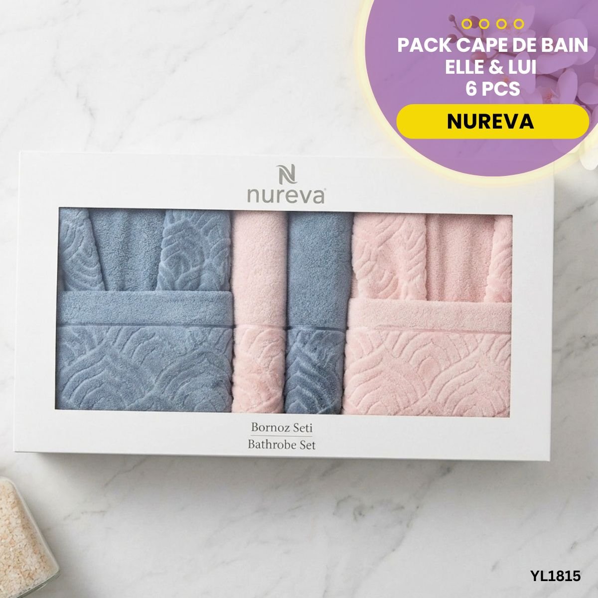 Pack Cape de Bain 6 Pcs Nureva YL1815 – Image 4
