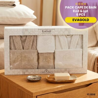 Pack Cape de Bain 6 Pcs EvaGold YL1816