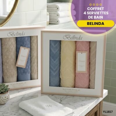Coffret 4 Serviettes de Bain Belinda YL1817