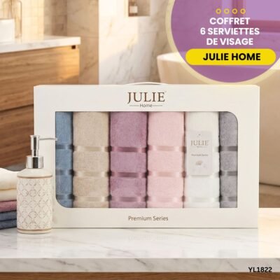 Coffret 6 Serviettes de Visage Julie YL1822