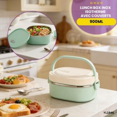 Lunch Box Isotherme Avec Couverts YL1846