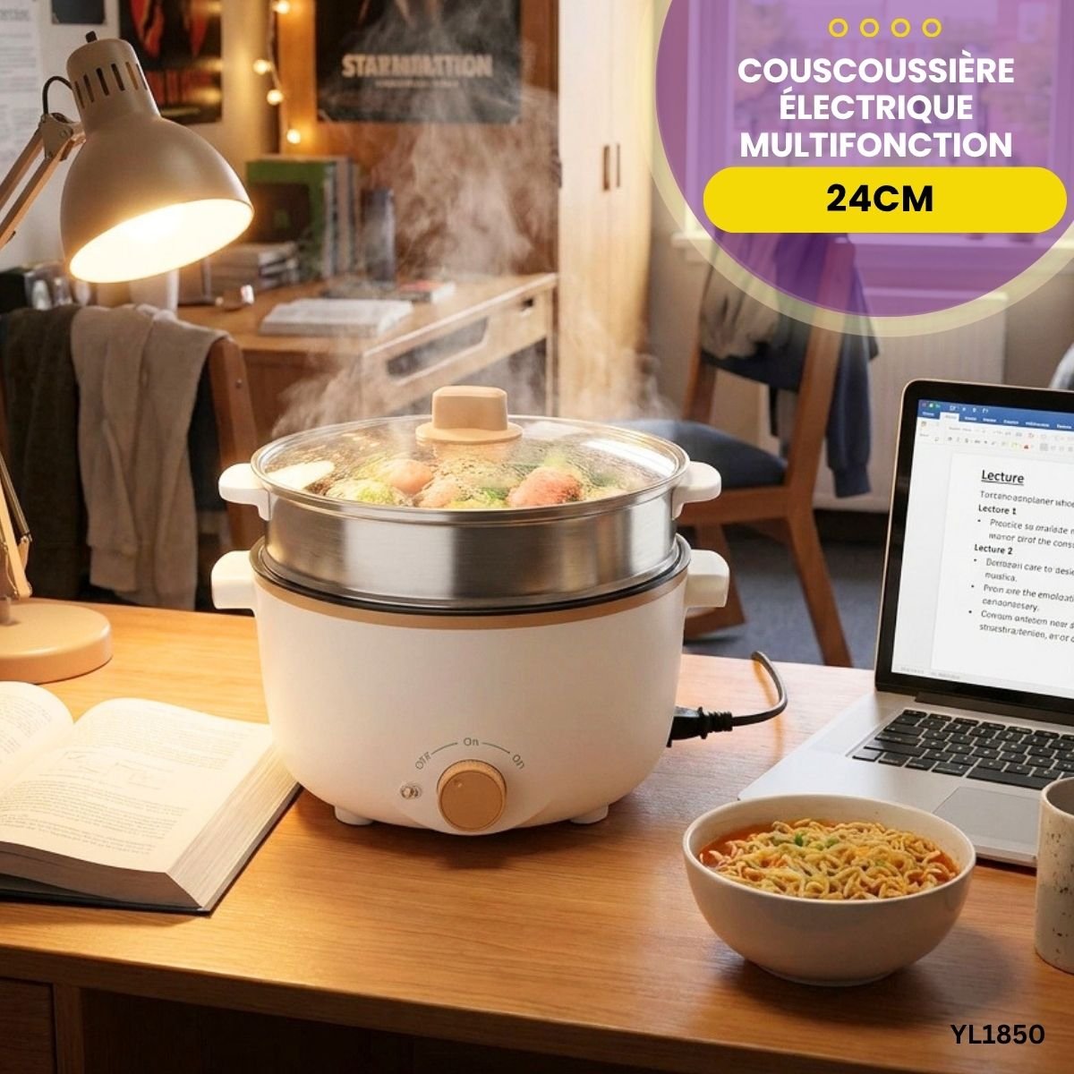 Couscoussière Électrique 24cm YL1850