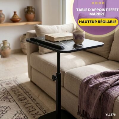 Table d'Appoint Hauteur Réglable YL1876