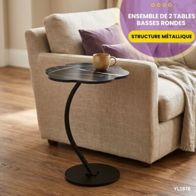 Table d'Appoint Design Fleur YL1878