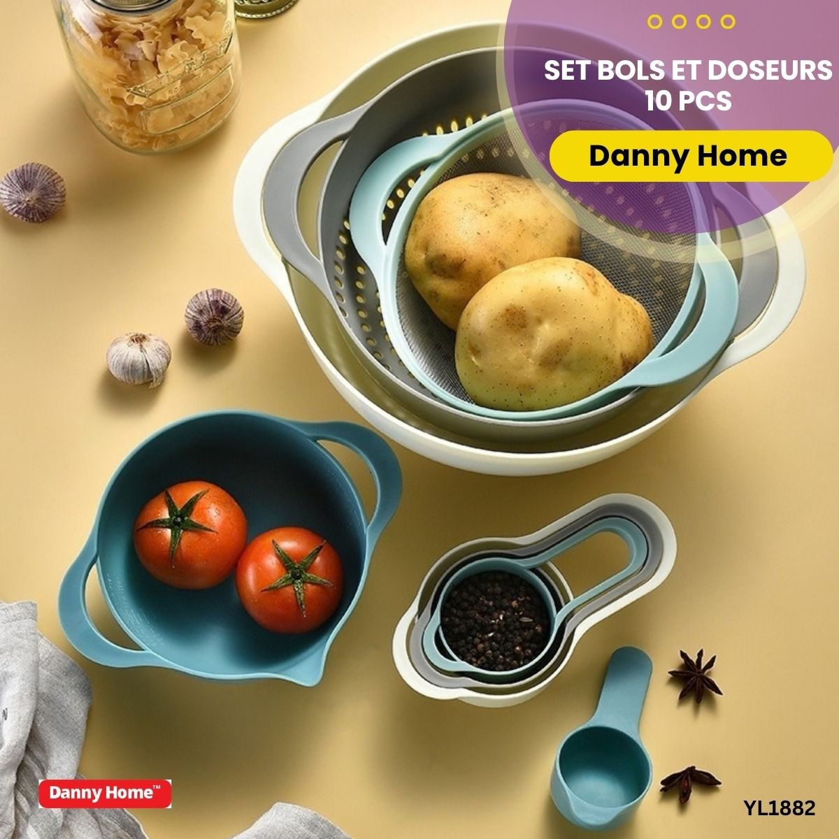 Set Bols et Doseurs Danny Home YL1882 – Image 3
