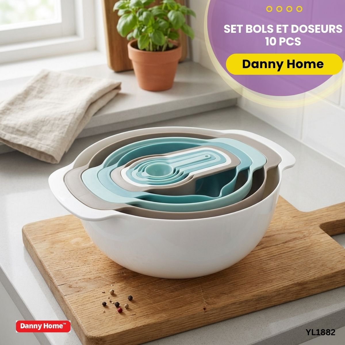 Set Bols et Doseurs Danny Home YL1882